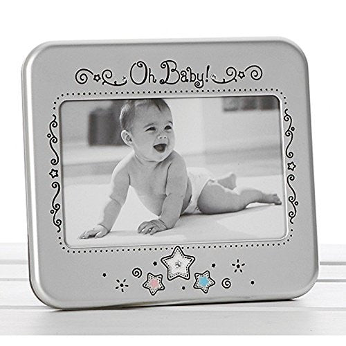 satin silver pastelstar oh baby frame