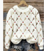 3D-printed Christmas-themed Women's Flannel Hoodie