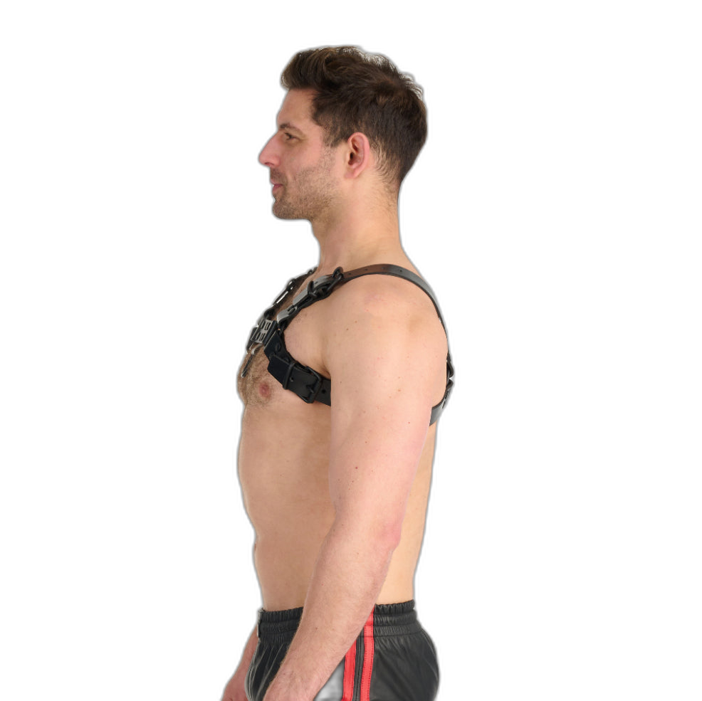 Prowler RED Leather Noir Harness Black