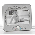 Pastel Star oh baby satin silver frame
