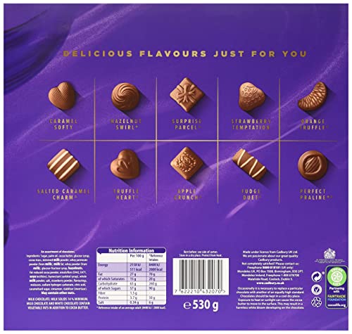 Cadbury Milk Tray Gift Box, 530g