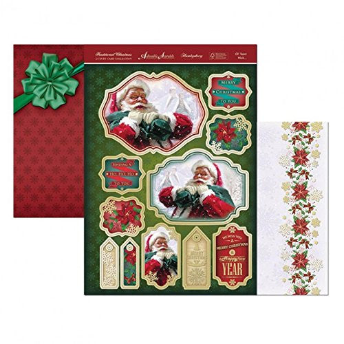 Luxury Topper Set: Old Saint Nick ~ Christmas Santa Adorable Scorable Individual Topper