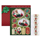 Luxury Topper Set: Old Saint Nick ~ Christmas Santa Adorable Scorable Individual Topper