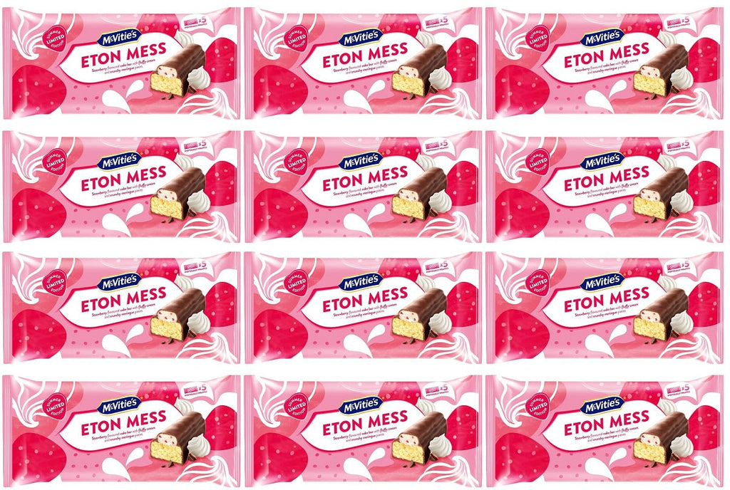 12 x Eton Mess Limited Edition Cake Bars 5pk - 123GM