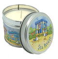 Emma Ball - Seaside Beach Huts - Sea Breeze Scented Candle TIn - Festive - 35 Hour Burn Tin