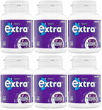 6 x Extra Blueberry Chewing Gum Bottle - 46PCE