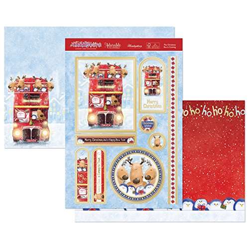 The Christmas Bus Is Coming - Luxury Topper Set - Makes 2 Cards