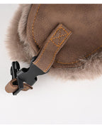 Vintage Leather Earflap Aviator Hat