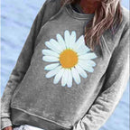 Printed daisy sweatshirt