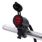 4.2A Dual USB Car Mobile Phone Charger Motorcycle ATV Universal 12Vor24V Modified Lead