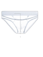 2 Pack Men's Stretch Solid Color Sexy Crotch Single-Layer Briefs