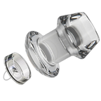 Crystal -  Clear Hollow Butt Plug - 5 Sizes