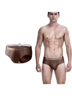 4 Pack Breathable Ice Silk Antibacterial Men's Briefs