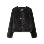Women's Fashionable Casual Double-Sided Jacket With Rope Knot Buttons
