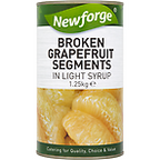 12 x Newforge Broken Grapefruit Segments In Light Syrup 1.25Kg