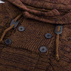 Turtleneck hooded sweater