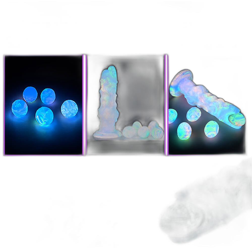 Firefly - 8 Inch Ovipositor Dildo - Glow In The Dark Alien Dildo - Egg Laying Kink