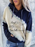 Korean style graffiti solid color loose pullover sweater