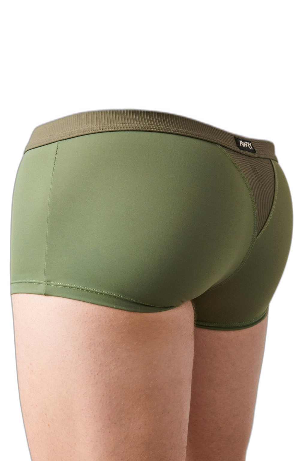 SURGE Swim Thong Trunks - Army Green
