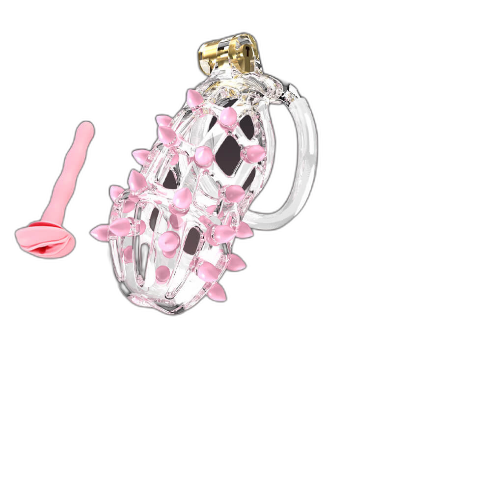 Gorse - Spiked Cock Cage - Chastity Cage With Urethral Sound