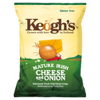 24 x Keoghs Irish Cheese & Onion Crisps 45Gm
