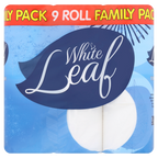 5 x White Leaf 9 Roll