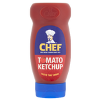 12 x Chef Squeezy Ketchup 485Gm