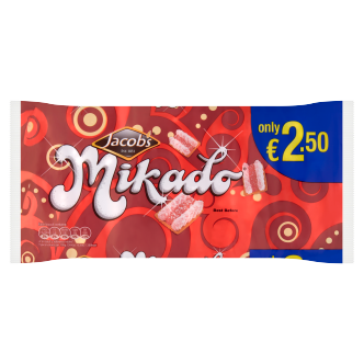 18 x Jacobs Mikado 250Gm