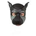 Mr S Leather NEOPRENE FRISKY Puppy Hood | Black & Grey