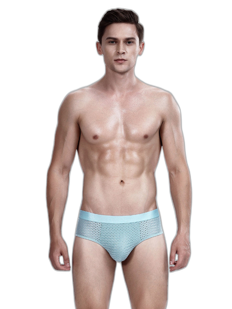 4 Pack Breathable Ice Silk Antibacterial Men's Briefs