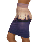 The Sleeping Yachts (at Sunset) - Womens Pencil Skirt