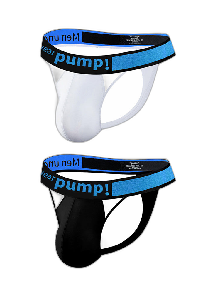 Men's Sexy Butt-Lifting Sporty U-Pouch Large Thong & Strings
