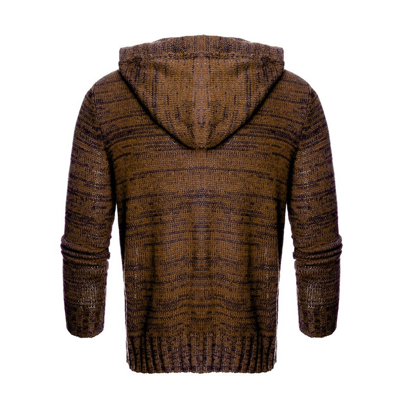 Turtleneck hooded sweater
