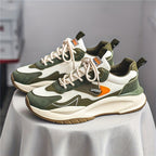 Men's Color Block Chunky Sneakers - Trendy, Comfy, Non-Slip & Durable for Outdoor Activities