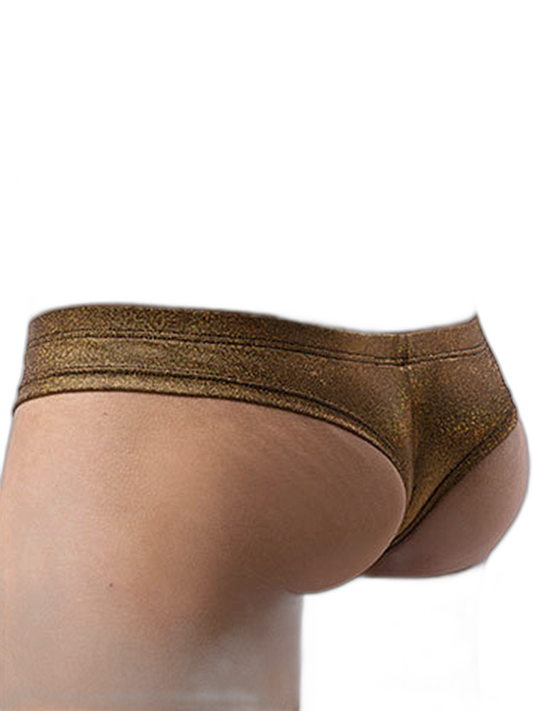 3 Pack Men's Sparkle Thongs in Solid Colors
