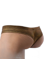 3 Pack Men's Sparkle Thongs in Solid Colors
