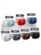4 Pack Breathable Ice Silk Antibacterial Men's Briefs