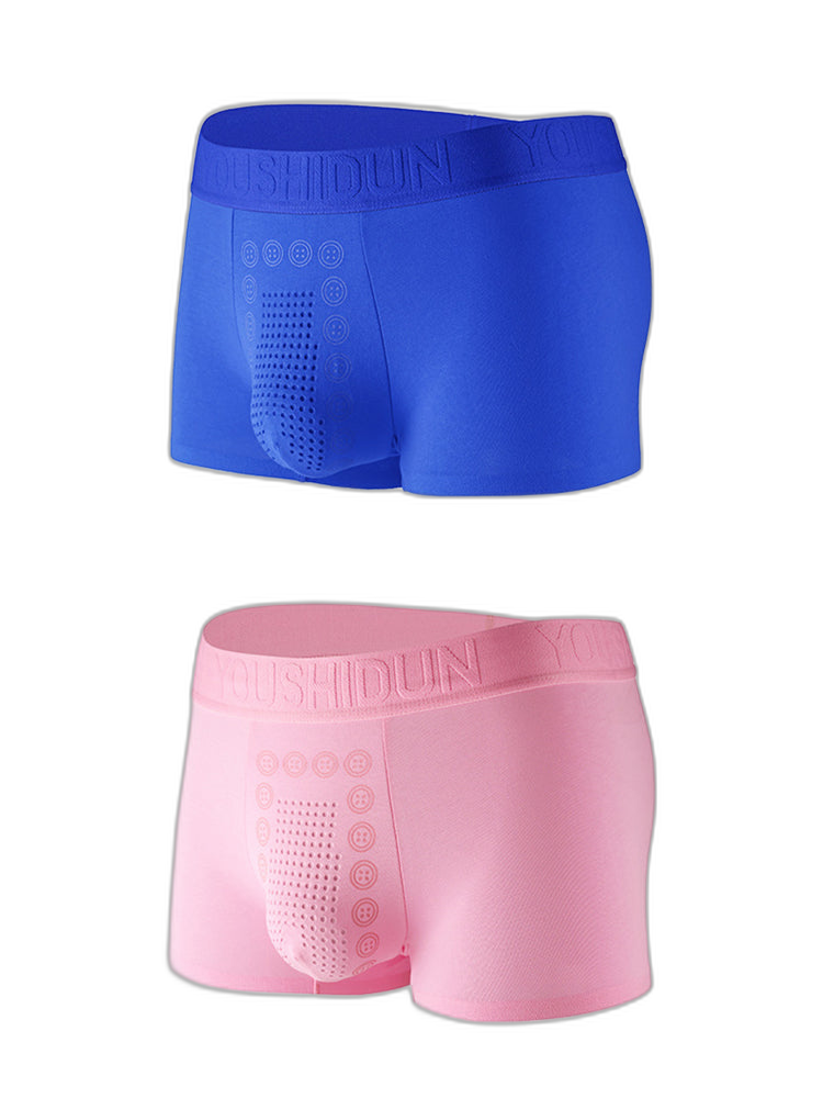 2-pack Men's Negative Ion Massage Boxer Briefs