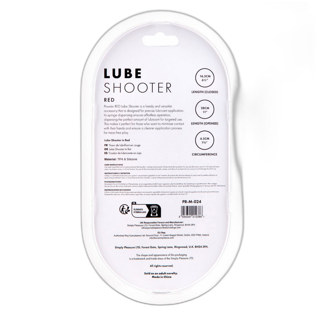 Prowler RED Lube Shooter Red