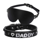 Kinky Eye Mask Blindfold + Collar Choker