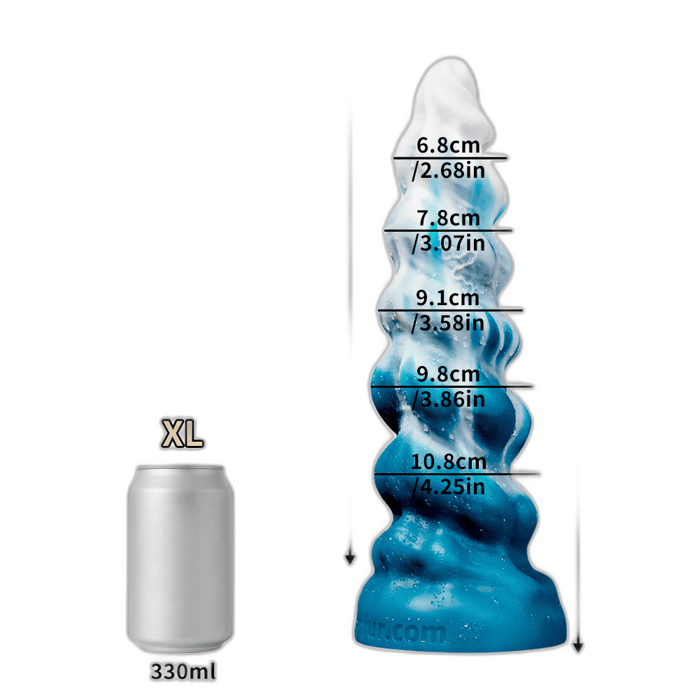 Conqueror - Fantasy Silicone Dildo - Alien Spiral Dildo - 5 Sizes