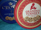 GRANDMA TURNER CHOC CHIP COOKIES 140G & CROWN BUTTER COOKIES SELECTION 140G