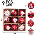 Christmas Theme Hand Drawn Christmas Ball Set Hanging Decorations