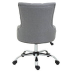 Anita Grey Fabric Office Chair 90-99cm with Chrome Swivel Base