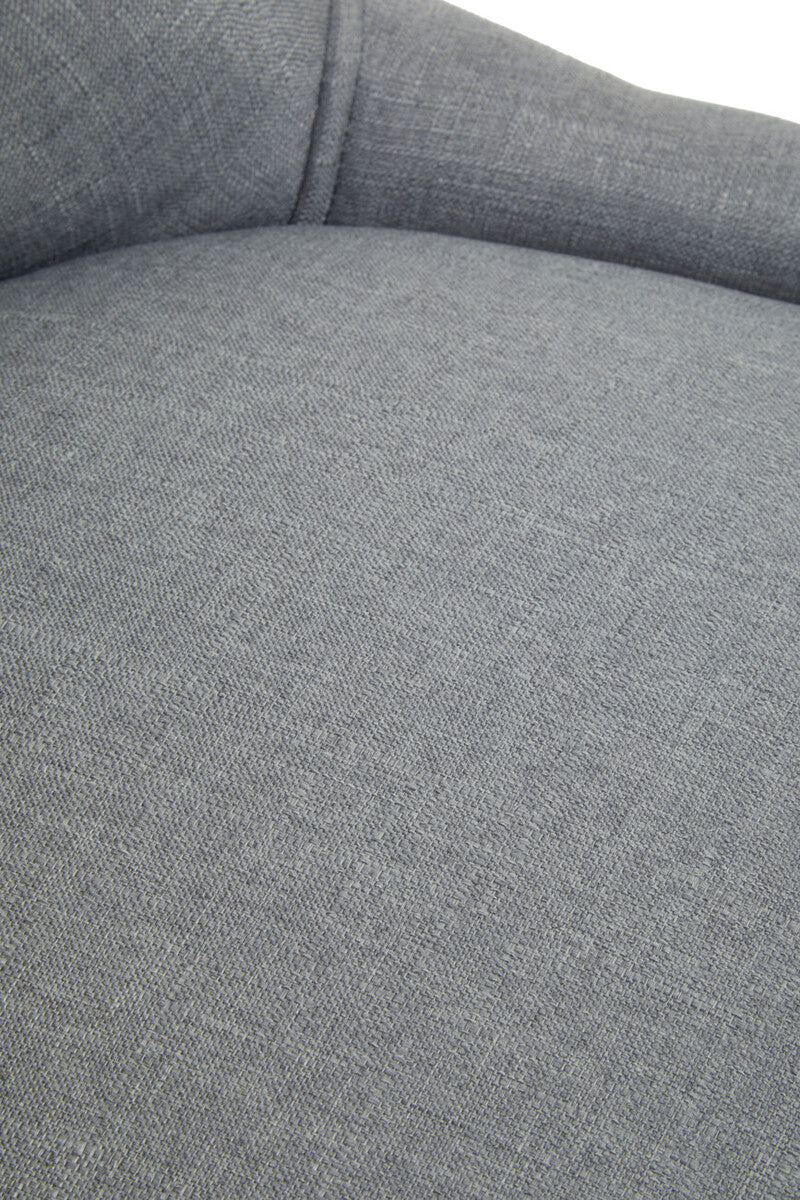 Anita Grey Fabric Office Chair 90-99cm with Chrome Swivel Base