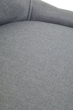 Anita Grey Fabric Office Chair 90-99cm with Chrome Swivel Base