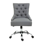 Anita Grey Fabric Office Chair 90-99cm with Chrome Swivel Base