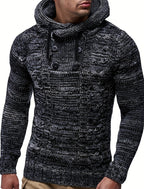 Turtleneck hooded sweater