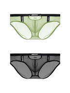 Men's Low Waist Narrow Waist Ice Silk Breathable Convex Pocket Briefs