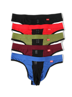 2 Pack Men's Sexy Thongs with Transparent Elephant Trunk
